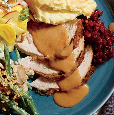 Oil-Basted Parmesan Turkey with Walnut Gravy – Passion for cooking